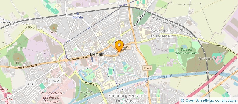 localisation de l'entreprise GEOMETRES EXPERTS STEPHANE DELMOTTE ET OLIVIER FREBOURG à DENAIN