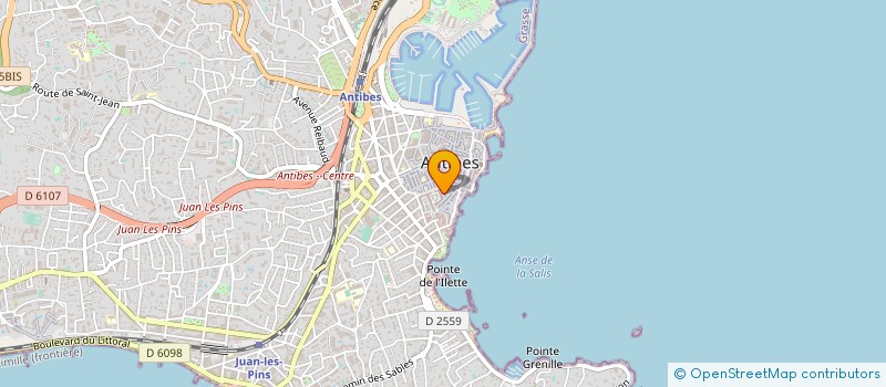 localisation de l'entreprise GEOMETRI à ANTIBES