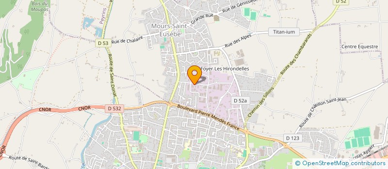 localisation de l'entreprise GEOMETRI NOUVELLE à MOURS-SAINT-EUSEBE