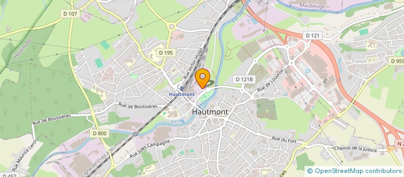 localisation de l'entreprise GEOMETRIE RENOVATION MACHINES OUTILS à HAUTMONT