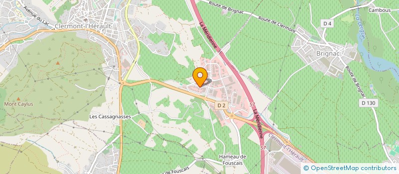 localisation de l'entreprise GEOMETRIS S.E.L.A.R.L. DE GEOMETRES-EXPERTS à CLERMONT-L'HERAULT