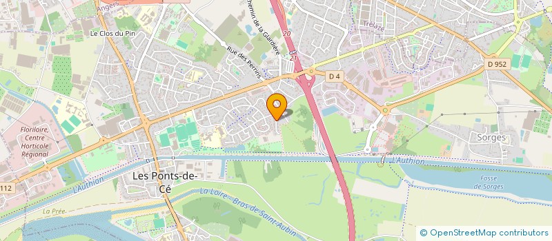 localisation de l'entreprise GEONESIS  LES PONTS-DE-CE