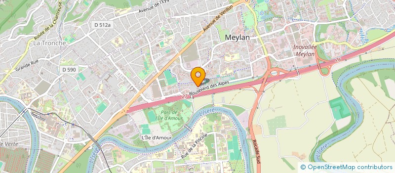 localisation de l'entreprise GEONEX INGENIERIE à MEYLAN