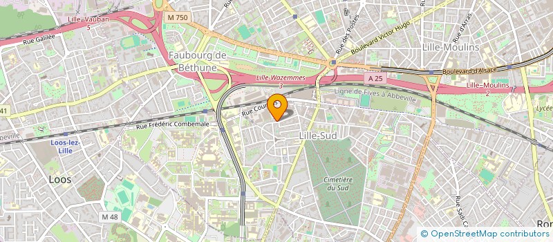 localisation de l'entreprise GEONOV GEOMETRE EXPERT à LILLE