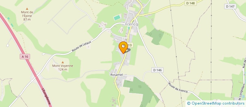 localisation de l'entreprise GEOPALE INVEST  FRENCQ