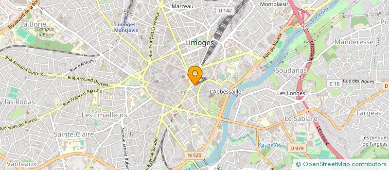 localisation de l'entreprise GEOPI à LIMOGES
