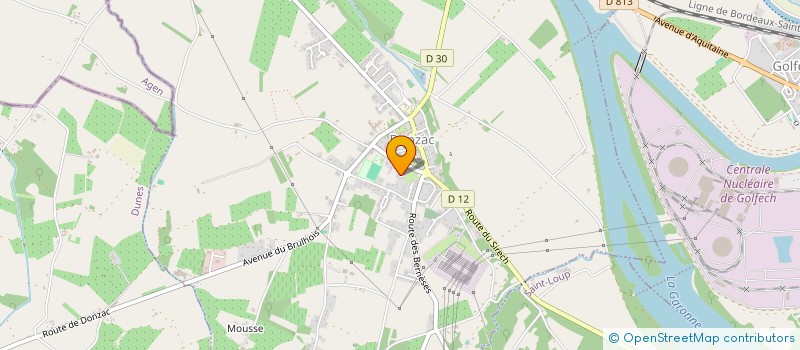 localisation de l'entreprise GEOPLAN&RESEAUX  DONZAC