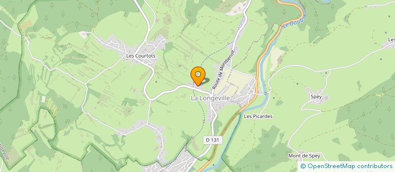 localisation de l'entreprise GEOPLAN25 à LA LONGEVILLE