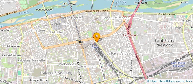 localisation de l'entreprise GEOPLUS à TOURS