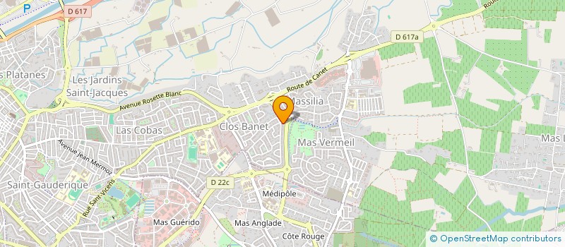 localisation de l'entreprise GEOPOLE  PERPIGNAN