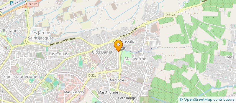 localisation de l'entreprise GEOPOLE - GEOMETRES-EXPERTS ASSOCIES à PERPIGNAN