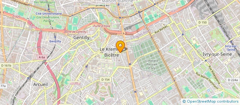 localisation de l'entreprise GEOPOLIS INSTITUTE à LE KREMLIN-BICETRE