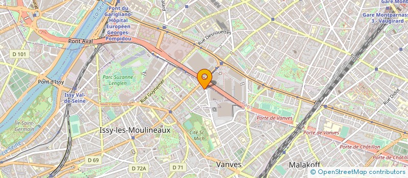 localisation de l'entreprise GEOPTIS à ISSY-LES-MOULINEAUX