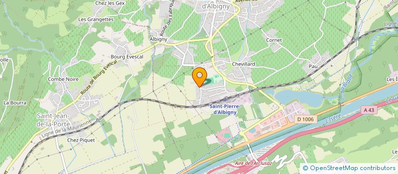 localisation de l'entreprise GEORAM  SAINT-PIERRE-D'ALBIGNY