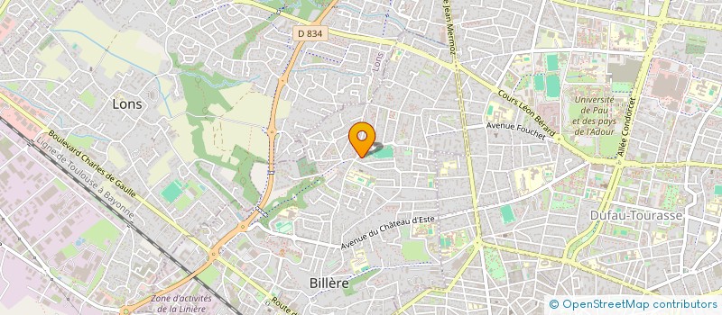localisation de l'entreprise GEORAMA à BILLERE