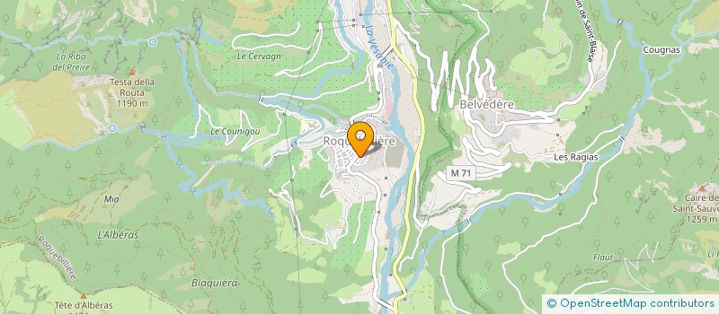 localisation de l'entreprise GEOREFLEX à ROQUEBILLIERE