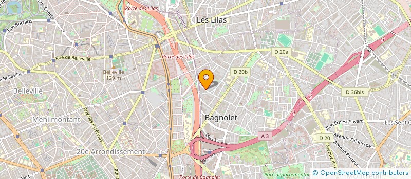 localisation de l'entreprise GEORGE BATIMENT  BAGNOLET