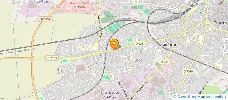 localisation de l'entreprise GEORGE-GESTION ORGANISATION ENTREPRISES à LUCE