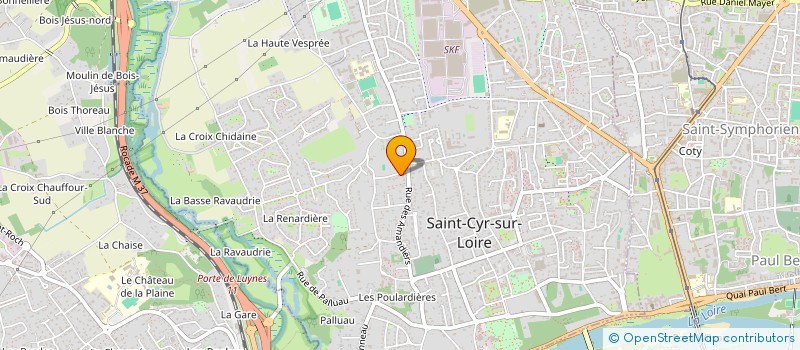 localisation de l'entreprise GEORGE SAND  SAINT CYR SUR LOIRE