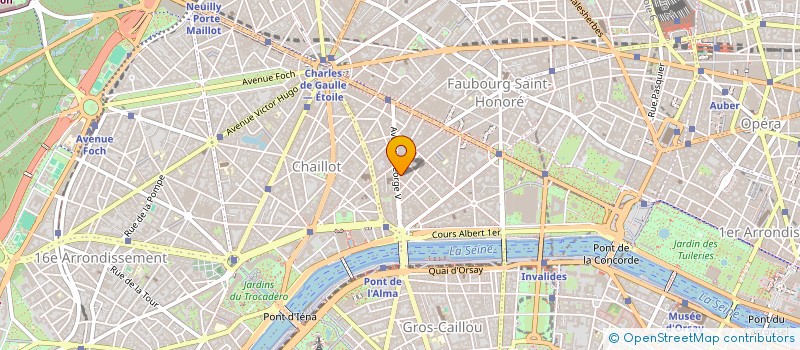 localisation de l'entreprise GEORGE V COMMUNICATION BY SILICONE à PARIS