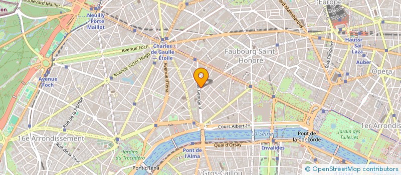 localisation de l'entreprise GEORGE V TIME à PARIS