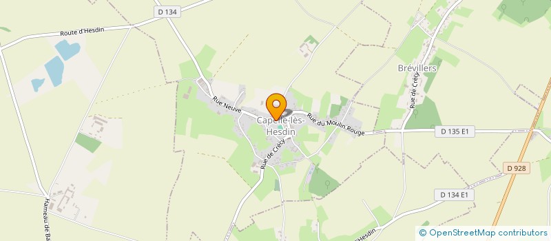 localisation de l'entreprise GEORGE WILLIAM ET MARY VIOLET BRISTOW  CAPELLE-LES-HESDIN