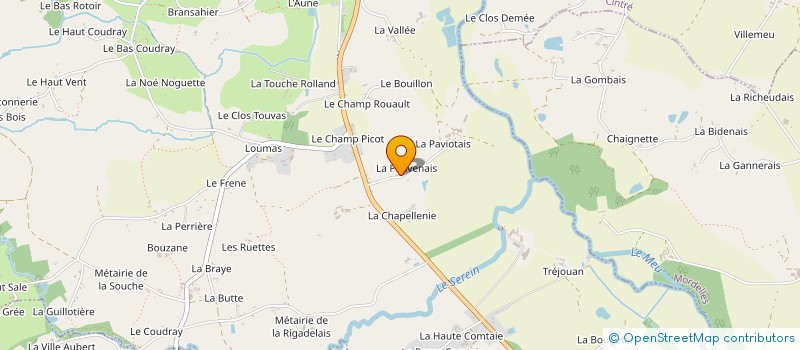 localisation de l'entreprise GEORGEAUX TP  TALENSAC