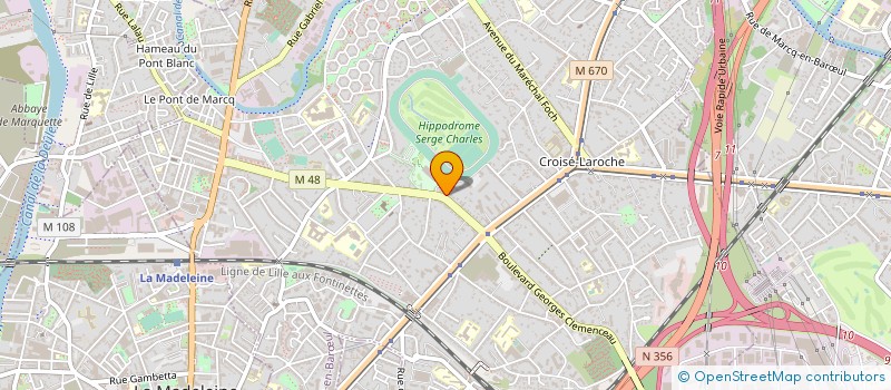 localisation de l'entreprise GEORGEL à MARCQ-EN-BARŒUL