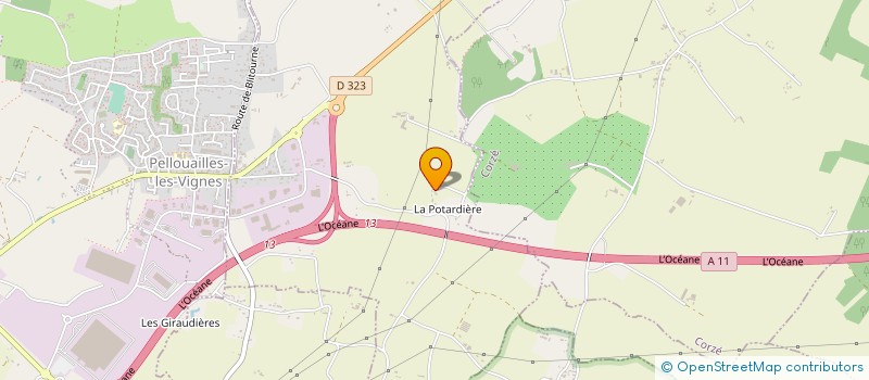 localisation de l'entreprise GEORGELIN LOGISTIQUE ET TRANSPORTS  RIVES-DU-LOIR-EN-ANJOU