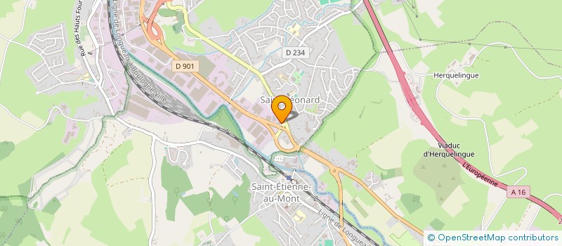 localisation de l'entreprise GEORGES 2  SAINT-LEONARD