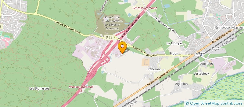 localisation de l'entreprise GEORGES 2GE  BENESSE-MAREMNE