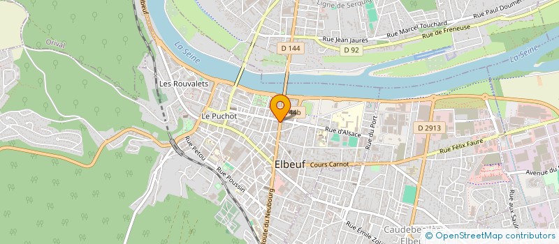 localisation de l'entreprise GEORGES  ELBEUF