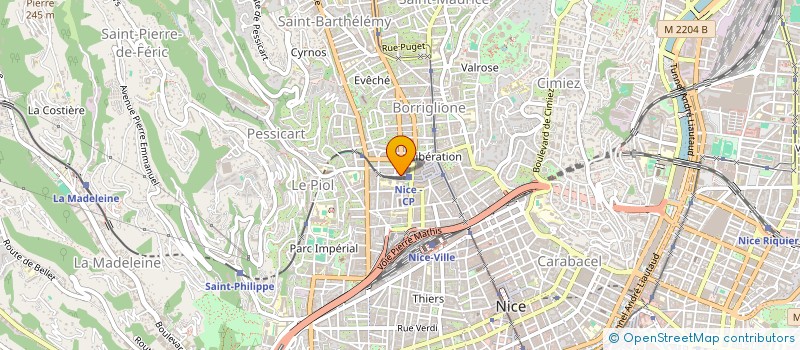 localisation de l'entreprise GEORGES ASSURANCES ET COURTAGE à NICE