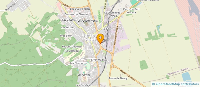 localisation de l'entreprise GEORGES BARBOTTE SA à BRIENNE-LE-CHATEAU