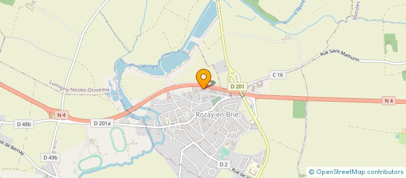 localisation de l'entreprise GEORGES BENEDETTI ET COMPAGNIE  ROZAY-EN-BRIE