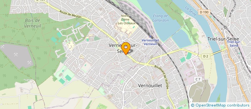 localisation de l'entreprise GEORGES BENJAMIN  VERNEUIL SUR SEINE