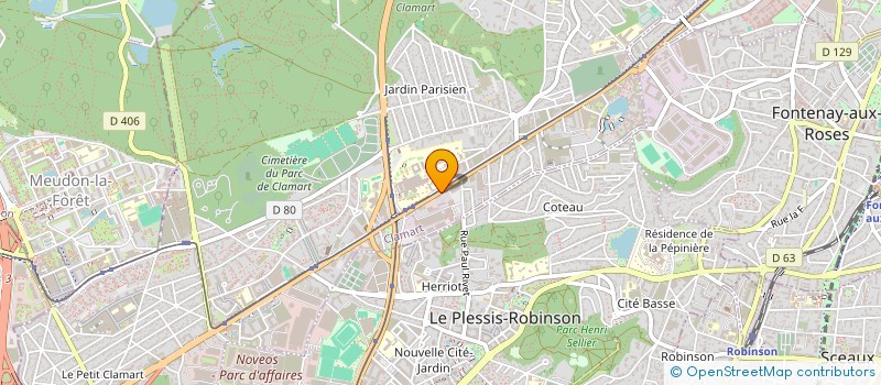 localisation de l'entreprise GEORGES BROD à CLAMART