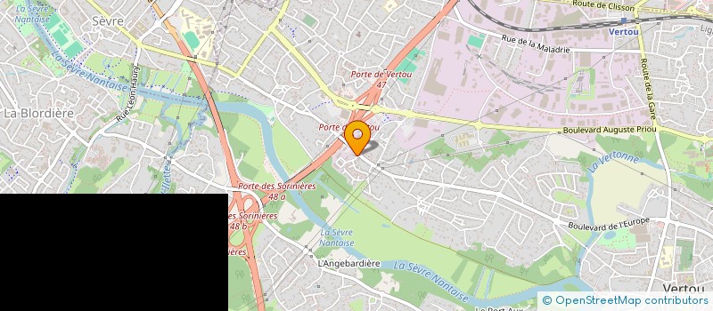 localisation de l'entreprise GEORGES CAT  VERTOU