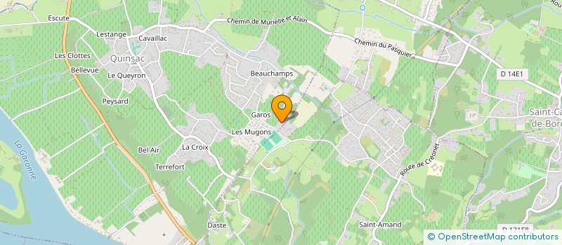 localisation de l'entreprise GEORGES CLEMENCEAU  QUINSAC