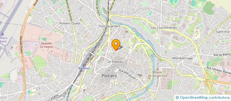 localisation de l'entreprise GEORGES CLEMENCEAU J J  POITIERS