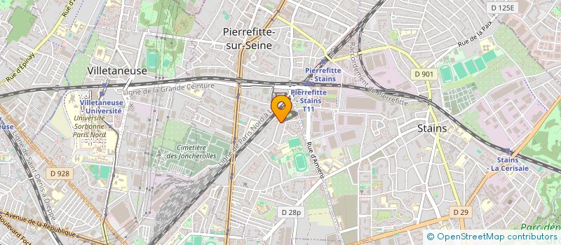 localisation de l'entreprise GEORGES COM à PIERREFITTE-SUR-SEINE