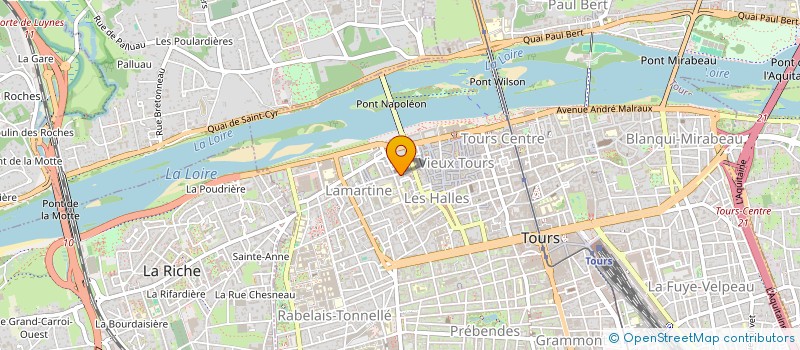 localisation de l'entreprise GEORGES COURTELINE  TOURS