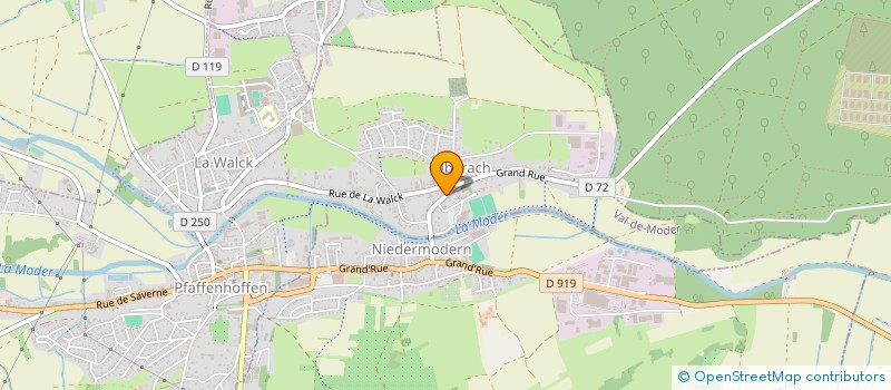 localisation de l'entreprise GEORGES FISCHER ARCHITECTE  NIEDERMODERN