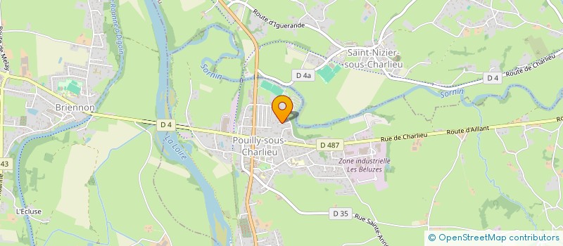 localisation de l'entreprise GEORGES GAUMARD GROUPE ZOPPI à POUILLY-SOUS-CHARLIEU
