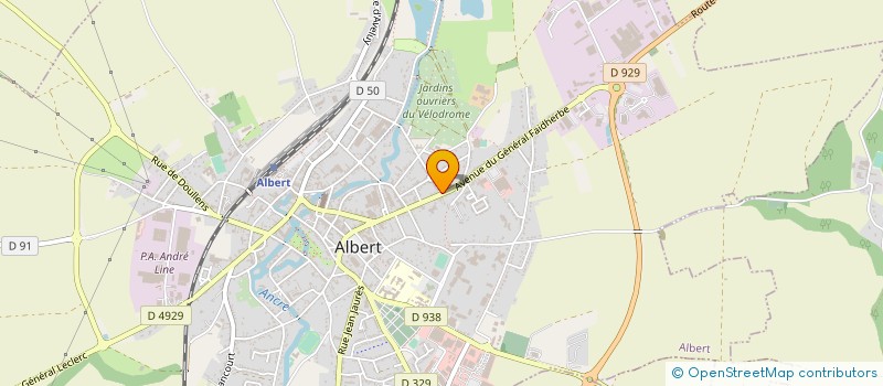 localisation de l'entreprise GEORGES GIMENO AUTOMOBILES à ALBERT