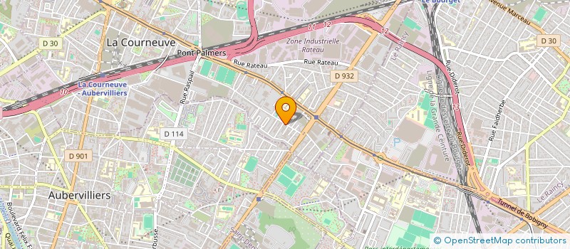 localisation de l'entreprise GEORGES GNAHOUE à LA COURNEUVE