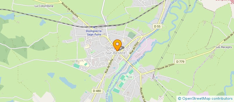 localisation de l'entreprise GEORGES GRAS à DOMPIERRE-SUR-BESBRE