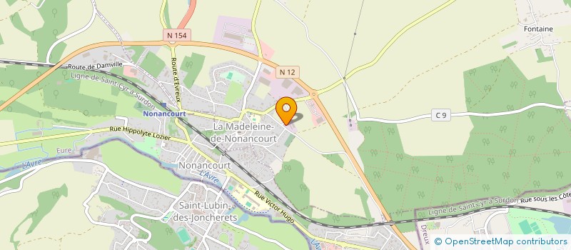 localisation de l'entreprise GEORGES GUILLON à LA MADELEINE-DE-NONANCOURT