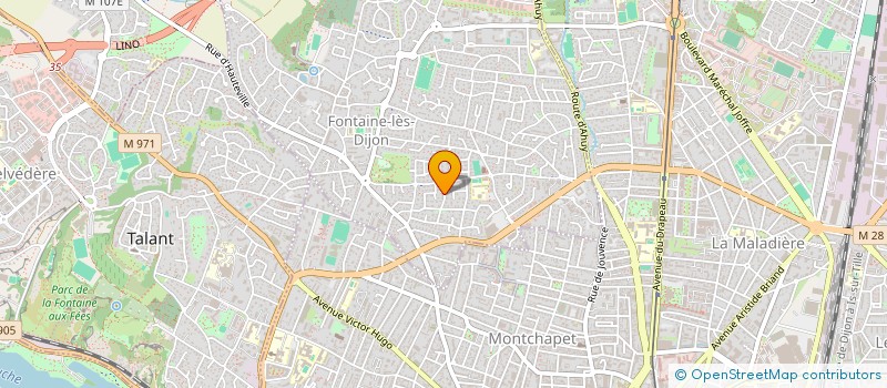 localisation de l'entreprise GEORGES INVEST à FONTAINE-LES-DIJON