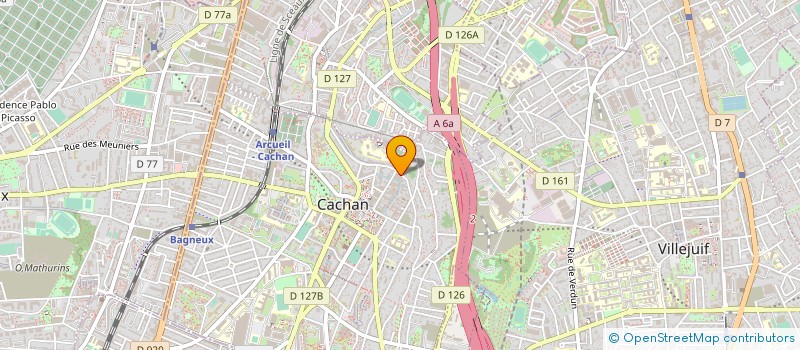 localisation de l'entreprise GEORGES LANG BOUDIN IMPRIMEURS  CACHAN